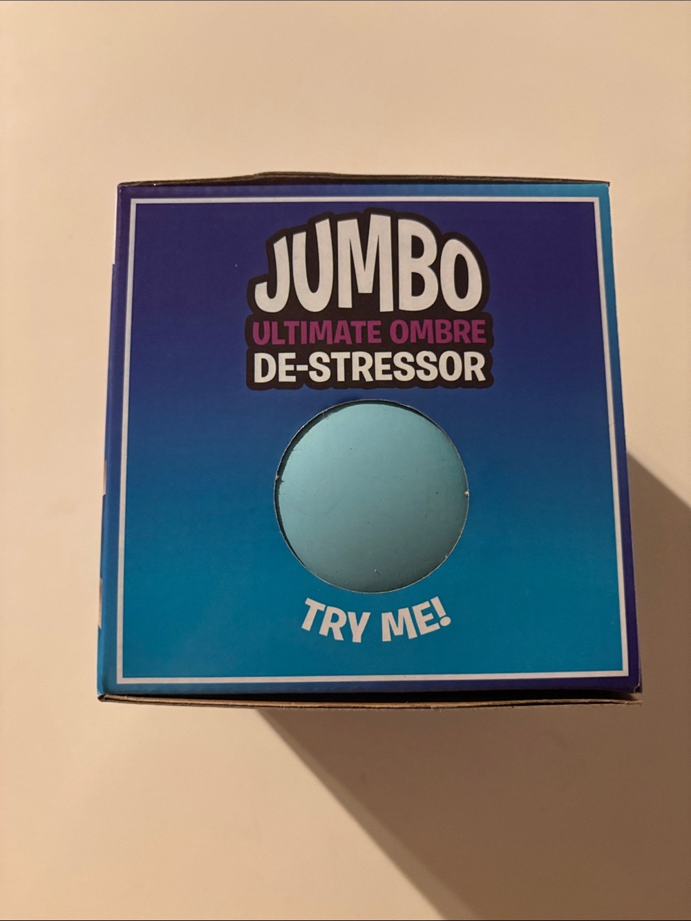 Crazy Fun Jumbo Ultimate Ombre De-Stressor Blue Squishy Stress Ball RMS NIB